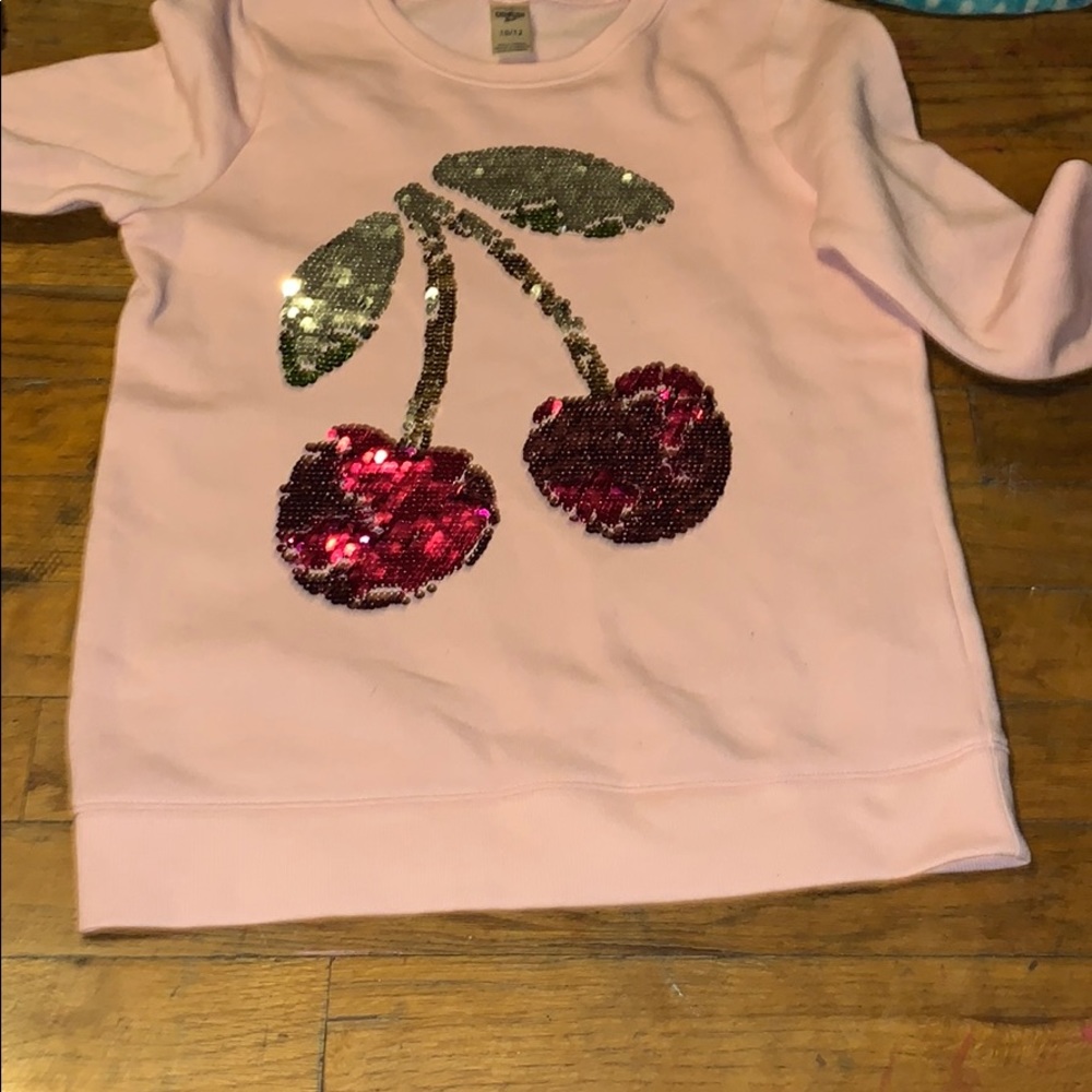 A pink shirt